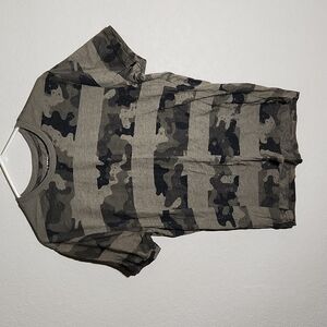 Sun + Stone Shirt Mens Size XL Camoflauge stripe runs small